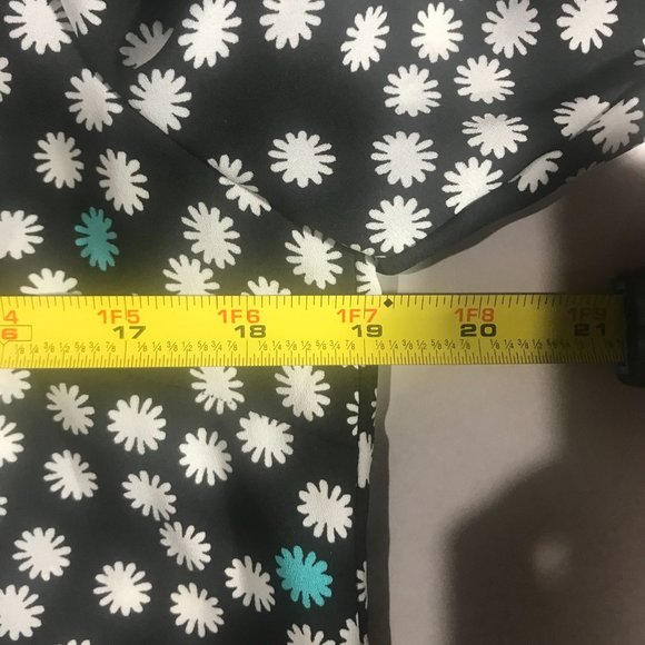 Alfani Women's Size 6 Small Blouse Floral Polka Dot Print Tunic High Low Top - Picture 13 of 15